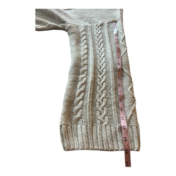 Sanctuary Oatmeal Speckled Cable Knit Wide Sleeve Sweater NEW Size 3X - Picture 7 of 10